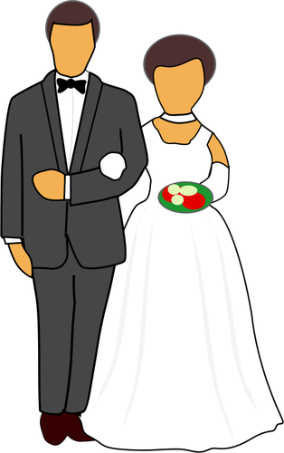 結婚式のカップル